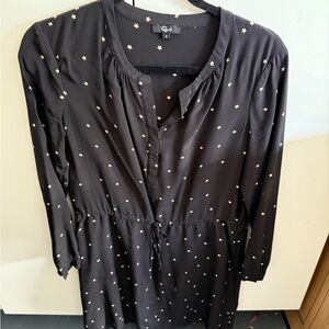 Rails Black Star-Patterned Women's Dress
